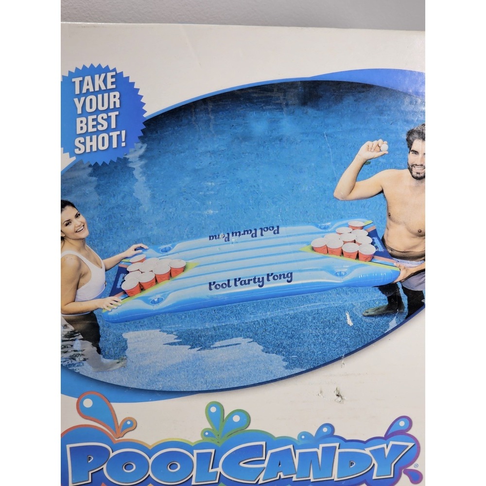 Pool Candy Inflatable Pool Party Pong Game New in Box - Picture 3 of 13
